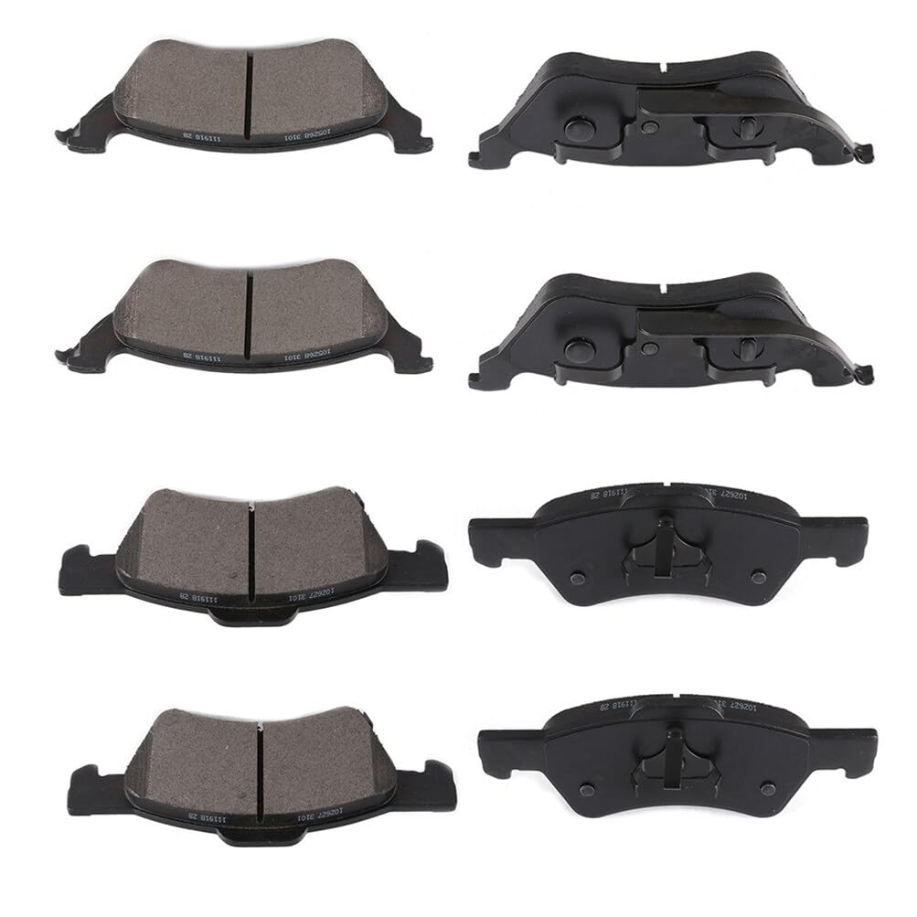 cciyu D857 D858 Front & Rear Semi-Metallic Disc