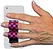 LAZY-HANDS 2-Loop Phone Grip - FITS Most - Black & Pink Checkers