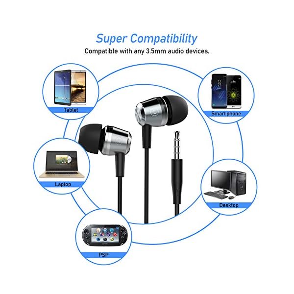 Blukar-Earphones-In-Ear-Headphones-Earphones-High-Sensitivity-Microphone--Noise-Isolating-High-Definition-Pure-Sound-for-iPhone-iPad-Smartphone-MP3-Players-etc Blukar Earphones, In-Ear Headphones Earphones High Sensitivity Microphone – Noise Isolating, High Definition, Pure Sound…