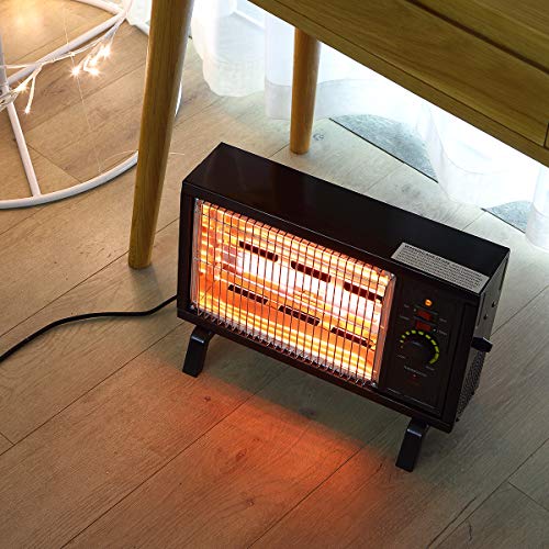 Homeleader ETL Portable Radiant Heater, 1250W/1500W Indoor Space Heater