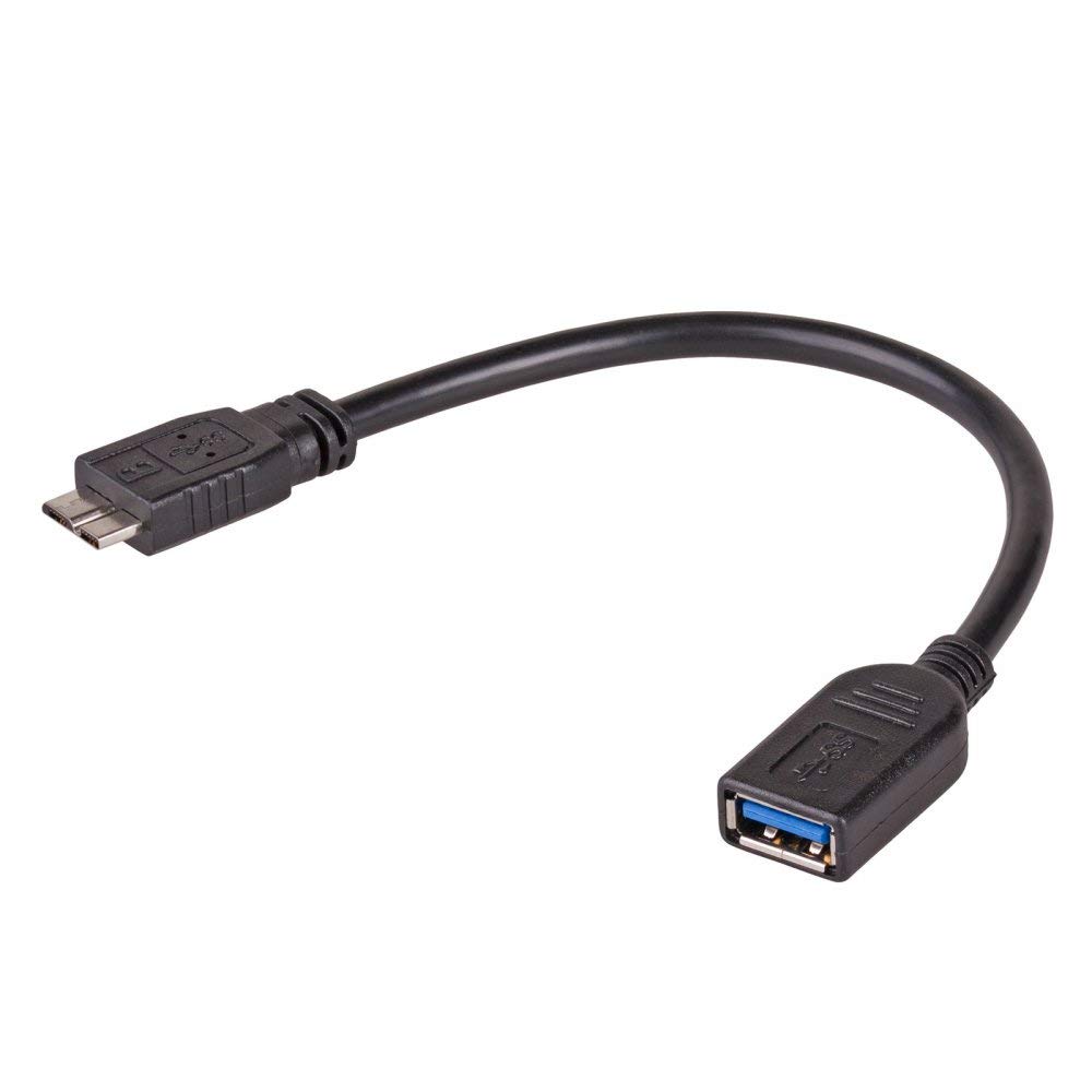 Akyga AK-AD-30 USB A 3.0 Female to Micro USB 3.0 Male OTG Adapter Cable 15 cm