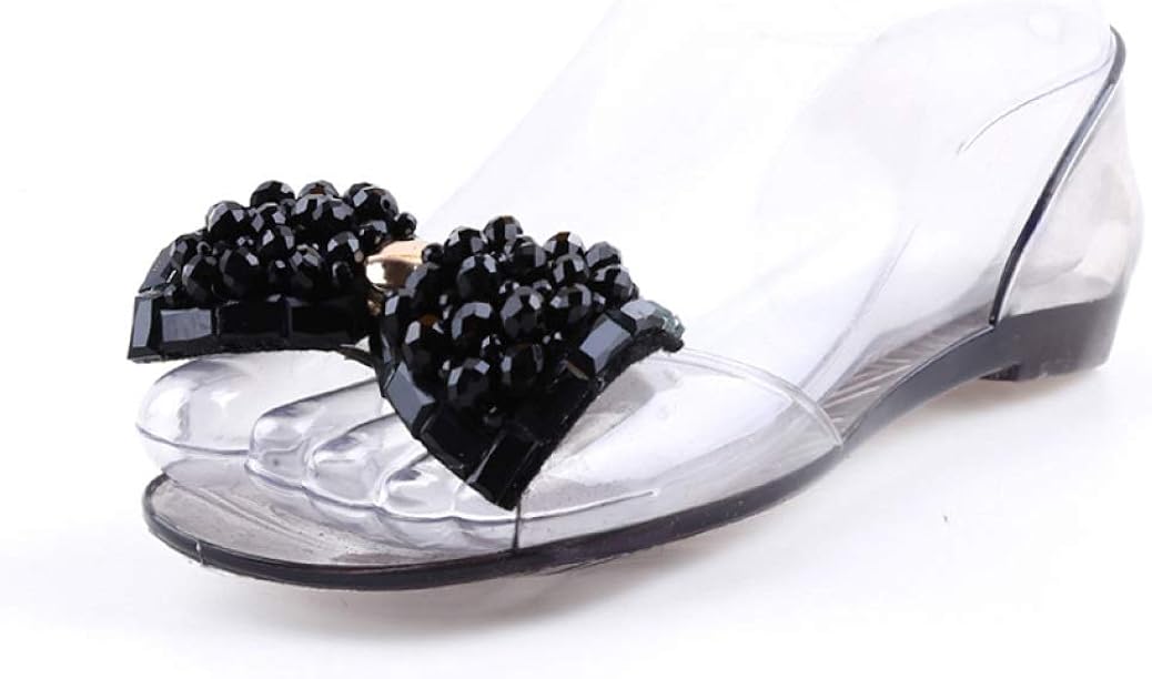 women's flat jelly sandals