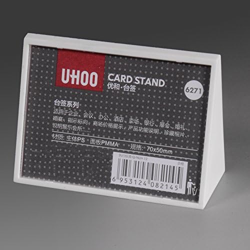 UHOO T-Shaped Acrylic Sign Holder 2-PC