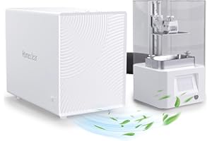 FumeClear Fume Extractor for Laser Engraver 3 Powerful Suction HEPA H13 Filter for 99.97% High-filtration Low-noise LED Signals Laser Smoke Absorber Remover for F1, K10, L2, M1, P1, etc. White