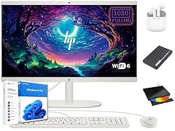 HP 22 inch FHD All-in-One Desktop Computer PC 2025