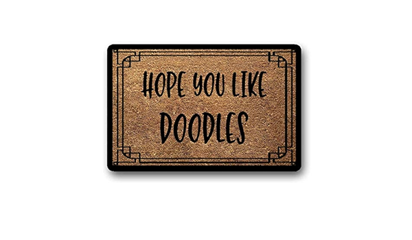 we hope you like doodles doormat
