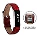 Adepoy Fitbit Alta Bands and Alta HR Bands, Leather Replacement Wrist Bands for Fitbit Alta HR and Fitbit Alta Red