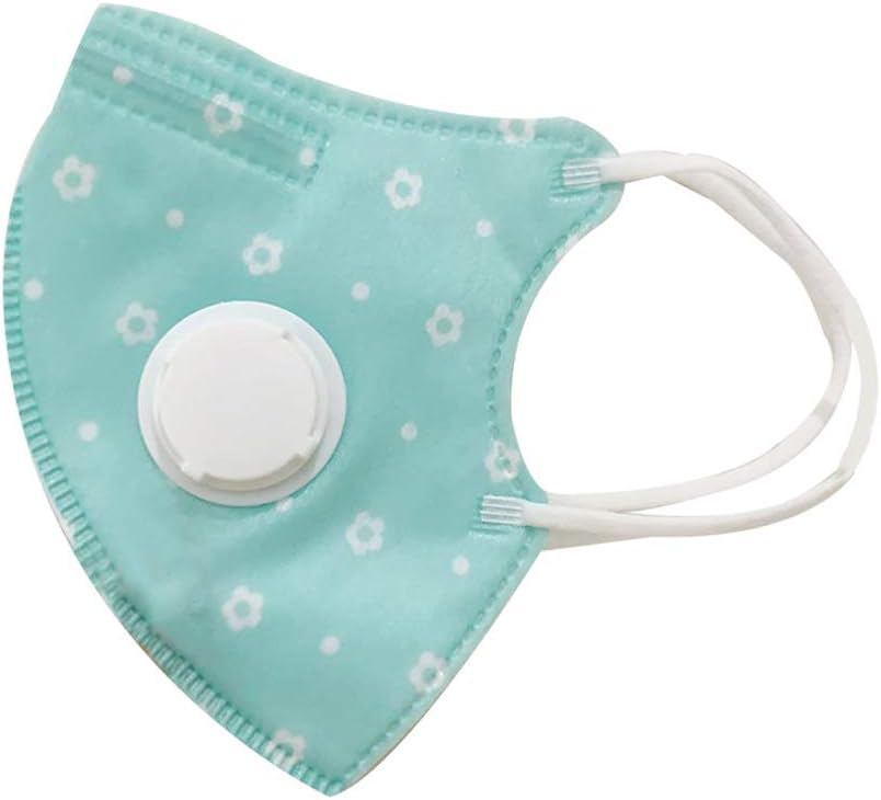 5-Layers Disposable 3D Face Mask with Valves for Child (Blue)