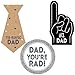 Big Dot of Happiness My Dad is Rad - Father's Day DIY Shaped Party Cut-Outs - 24 Count