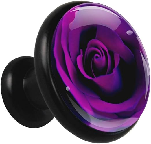 Lila Rose Romantik Black Metal Küche Schubladenschrank Knöpfe Türgriff