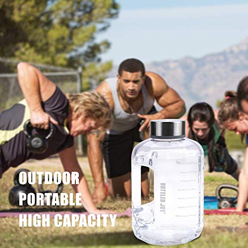 BOTTLED JOY Large Water bottle Portable Half Gallon Water Bottle Jug 2.