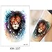 8 Sheets Colorful Fish Panda Owl Temporary Tattoo Sticker Waterproof Long Last Fake Tattoo for Kids Women
