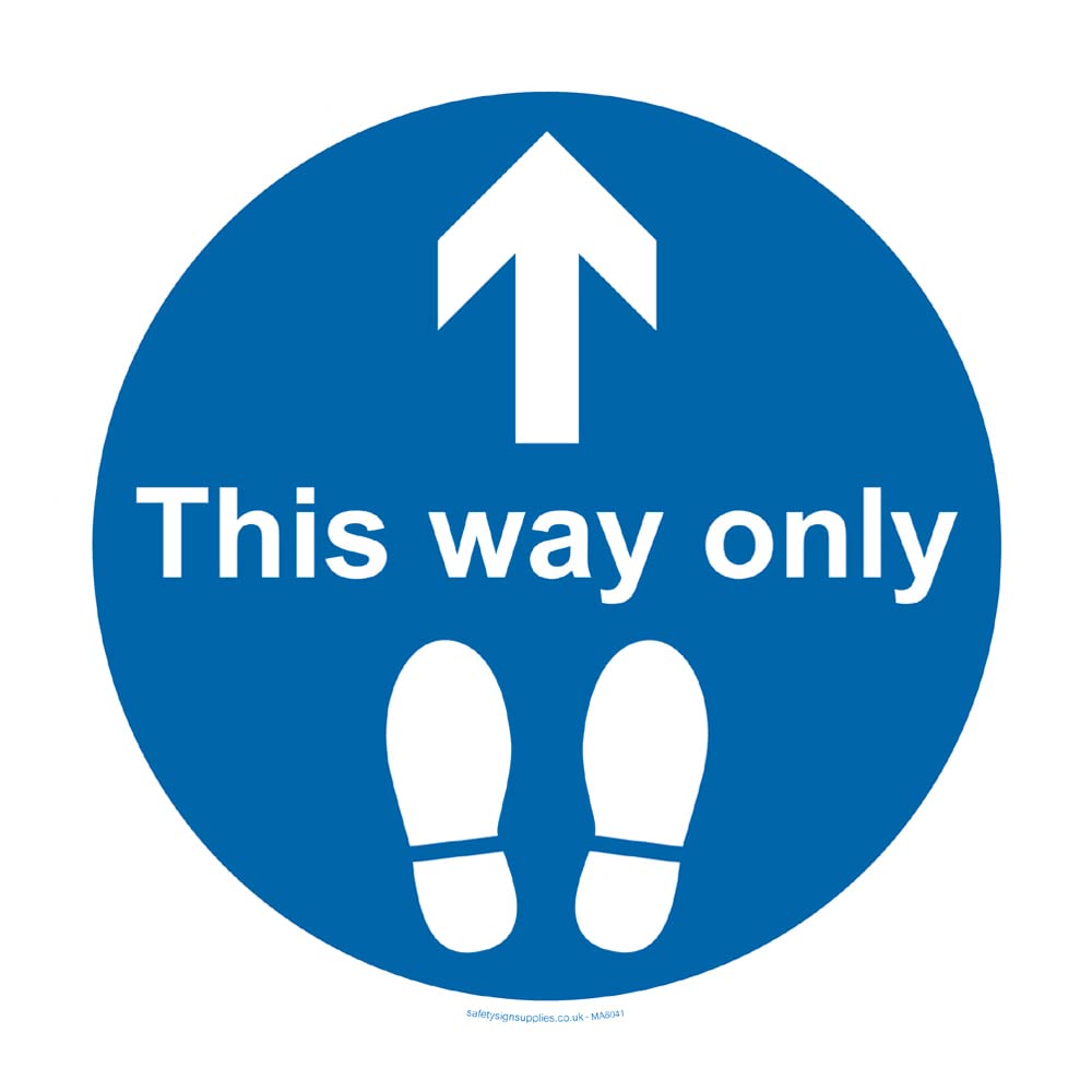 This way only floor graphic