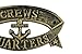 Hampton Nautical Cast Iron Crews Quarters Sign Metal Wall Plaque, 9