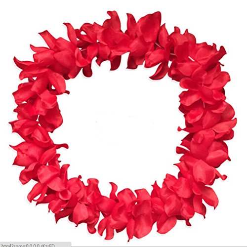 Arlai 1Pcs Red Hula dance Hawaiian leis - Carnival party theme
