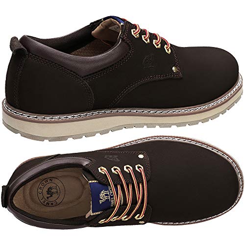 CAMEL CROWN Mens Hard Toe Work Shoes Leather Industrial Construction