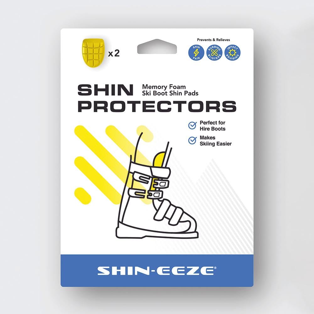 Shin-eeze Shin Protectors - Poron XRD Memory Foam Skiing Shin Pads