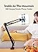 Cell Phone Holder for Desk, Tablet Holder for Bed 4.0 to 11 Inch Device Flexible Long Arms Gooseneck Phone Mount Multi-Angle Rotation Stand Bracket Clamp Clip for Bed(Black)