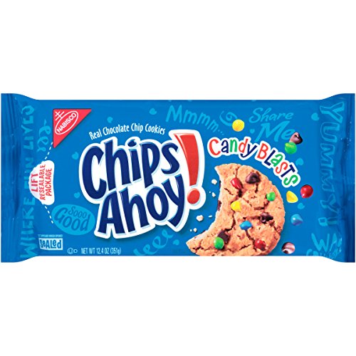 Chips Ahoy! Candy Blasts Cookies, 12.4 Ounce (Pack of 12)