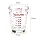 Small Measure Multi-Purpose Liquid and Dry Measuring Shot Glass, Heavy Glass, 26-Incremental Measurements，Wine Measuring,Measures 1oz, 6 Tsp, 2 Tbs, 30ml (2pcs)