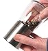 Salt/Pepper & Spice Burr Grinder | Open & Close Shaker Lid | Modern Stainless Steel Design | Easy Fill Top