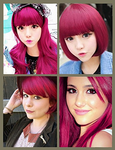 6 X Berina A24 Magenta Hair Color Permanent Cream Hair Dye Colors