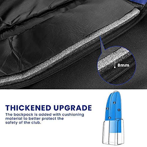 OutdoorMaster Padded Golf Travel Bag, 600D Heavy Duty Golf Club Bag