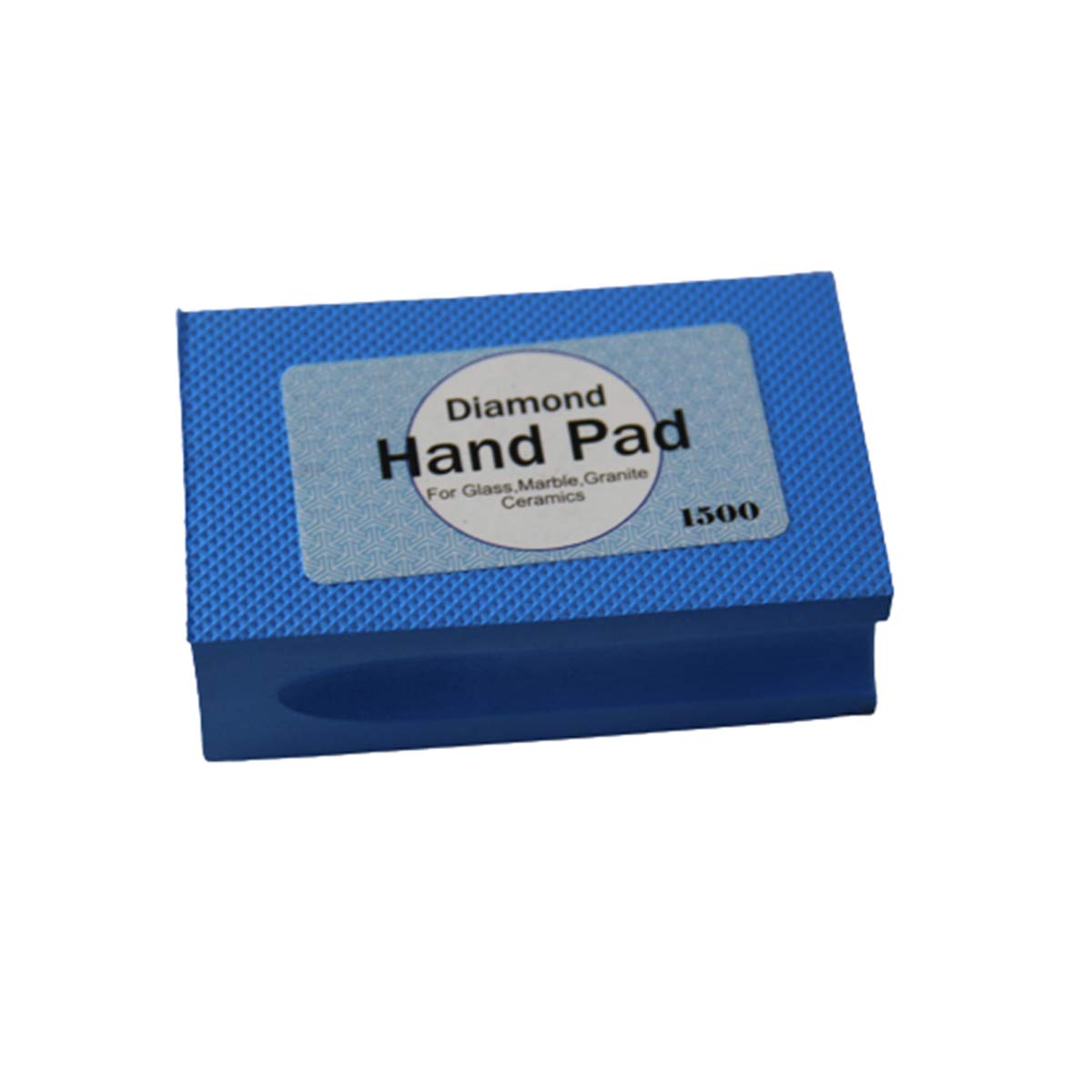 Diamond Hand Pad, 1500 Grit Diamond Hand Polishing Pad Electroplated Polishing Pad, Hand-Held Sanding Block, 1 Pcs