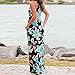 Clearance! Plus Size Women Summer Floral Sleeveless Long Maxi Tank Dress Beach Sundress with Pockets (Blue, XXL)