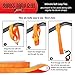 Badass Moto Soft Loop Motorcycle Tie Down Straps (4Pack) - 11,000 Lbs Break Strength, Heavy Duty Straps, Soft Loop Tie Down Straps, Motorcycle Straps for Tow Bikes, Trikes, ATV, UTV - Hi Vis Orange