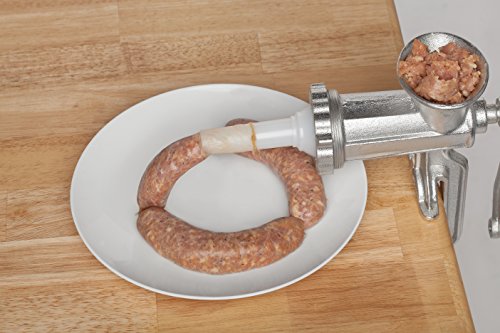 Fantes Meat Grinder and Sausage Stuffer, Cast Iron with Stainless Steel Cutting Plate, The Italian Market Original since 1906