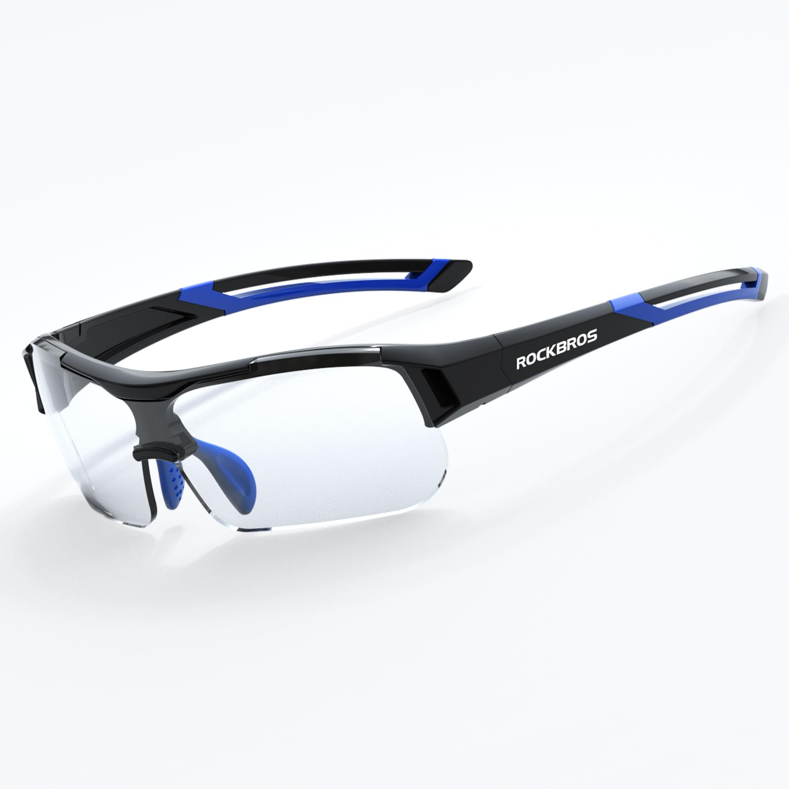 ROCKBROS Photochromic Sports Sunglasses UV400 Protection Cycling Glasses PC Lens Sports Sunglasses for Cycling Fishing Driving Running Golf