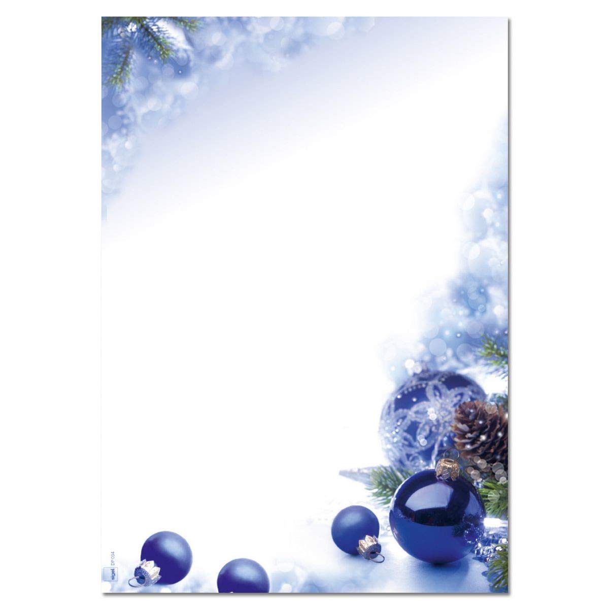 SIGEL DP034 Christmas writing paper "Blue Harmony", A4, 90 gsm, 100 sheets
