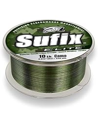 Sufix Elite 4lb Low-Vis-Green Monofilament Fishing Line 3000 YD, Sufix Elite Fis