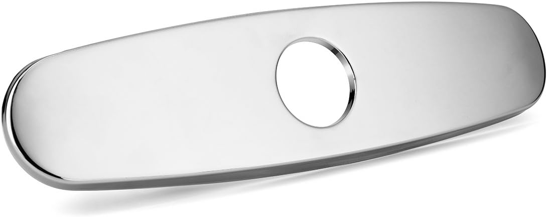 TANBURO 9.6" Kitchen Sink Faucet Hole Cover Deck Plate Escutcheon Chorme Finish