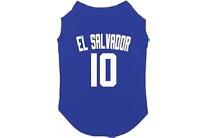 HAASE UNLIMITED El Salvador Jersey - Soccer Sporty Dog Shirt (Royal Blue, X-Small)