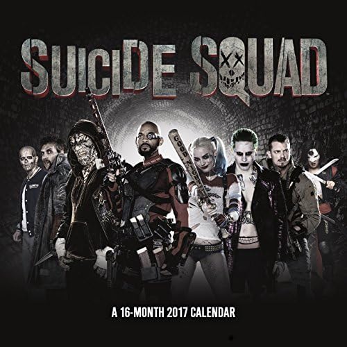 Trends International 2017 Wall Calendar, September 2016 - December 2017, 11.5" x 11.5", Suicide Squad Calendar – Wall Calendar, July 1, 2016