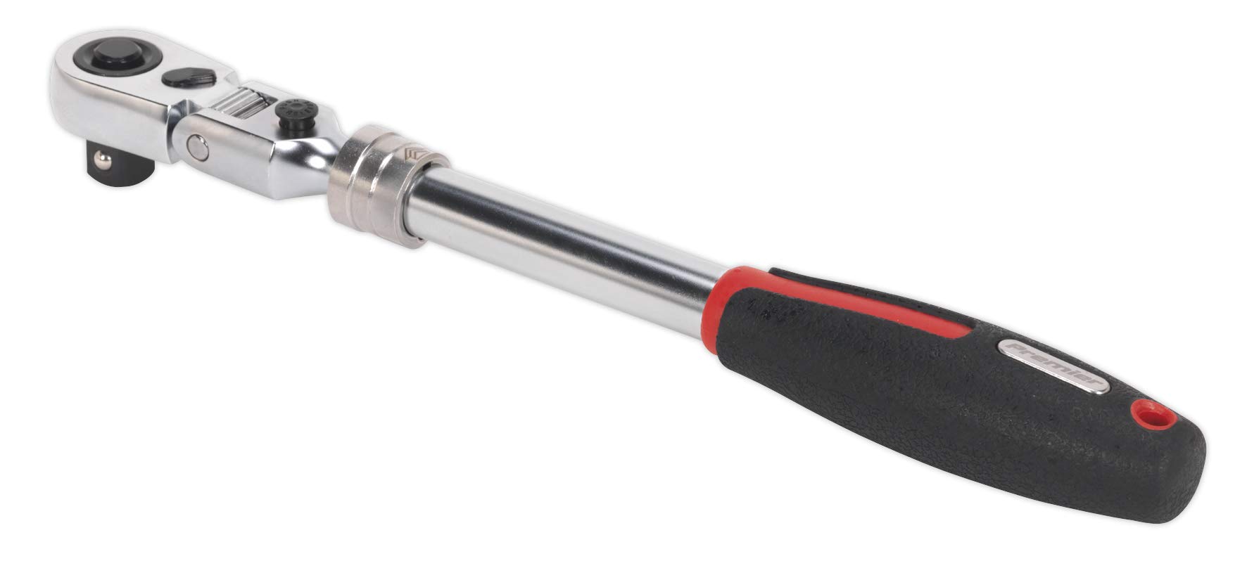 Sealey Ak8984 Ratchet Wrench 1/2In Sq Dr Flexi-Head Extendable Platinum Series