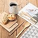 Norme 2 Sets Bamboo Travel Utensils Bamboo Cutlery Flatware Set Include Reusable Bamboo Fork, Knife, Spoon, Chopsticks, Straw, Cleaning Brush (Black, Blue)