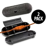KOVOT Extension Cord Safety Cover Protectors 2 Pack, Black: Great Protection Against Rain & Snow (2)