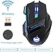 Zelotes 2.4GHZ Wireless Gaming Mouse with USB Receiver, 2400DPI 4 Adjustable DPI Levels, 7 Buttons, Cool LED lights, Ergonomic Optical Computer Mice Compatible with Windows 2000/XP/7/8/10/Vistathumb 3