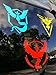 Pokemon Go Inspired Team Decals Sticker (3 pack)