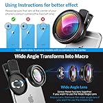 AMIR-Phone-Camera-Lens-06X-Super-Wide-Angle-Lens-15X-Macro-Lens-for-iPhone-Lens-Kit-2-in-1-Clip-On-Cell-Phone-Camera-Lens-for-iPhone-8-X-7-7-Plus-6s-6-Samsung-Other-Smartphones