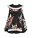 AvaCostume Womens Flower Printing Lace Edge Kimono Stlye Lolita Dress, Black XL
