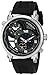 Stuhrling Original Men's 681.01 Renegade Swiss Quartz World Time Black Rubber Strap Watch