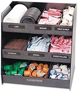 Vertiflex Vfc1515 Vertical Condiment Organizer, 14 1/2W X 11 3/4D X 15H, Black