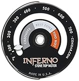 Inferno Stove Top Meter (3-30) thermometer measures temperatures on stove top