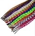 Mixed color Synthetic Feather Hair Extension Kit Multi Mixed color 50 Micro Beads & hook Tool Kits-24pcs