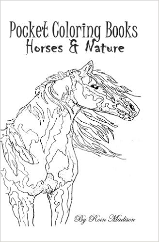 Pocket Coloring Journal Horses Nature Freebooks - 