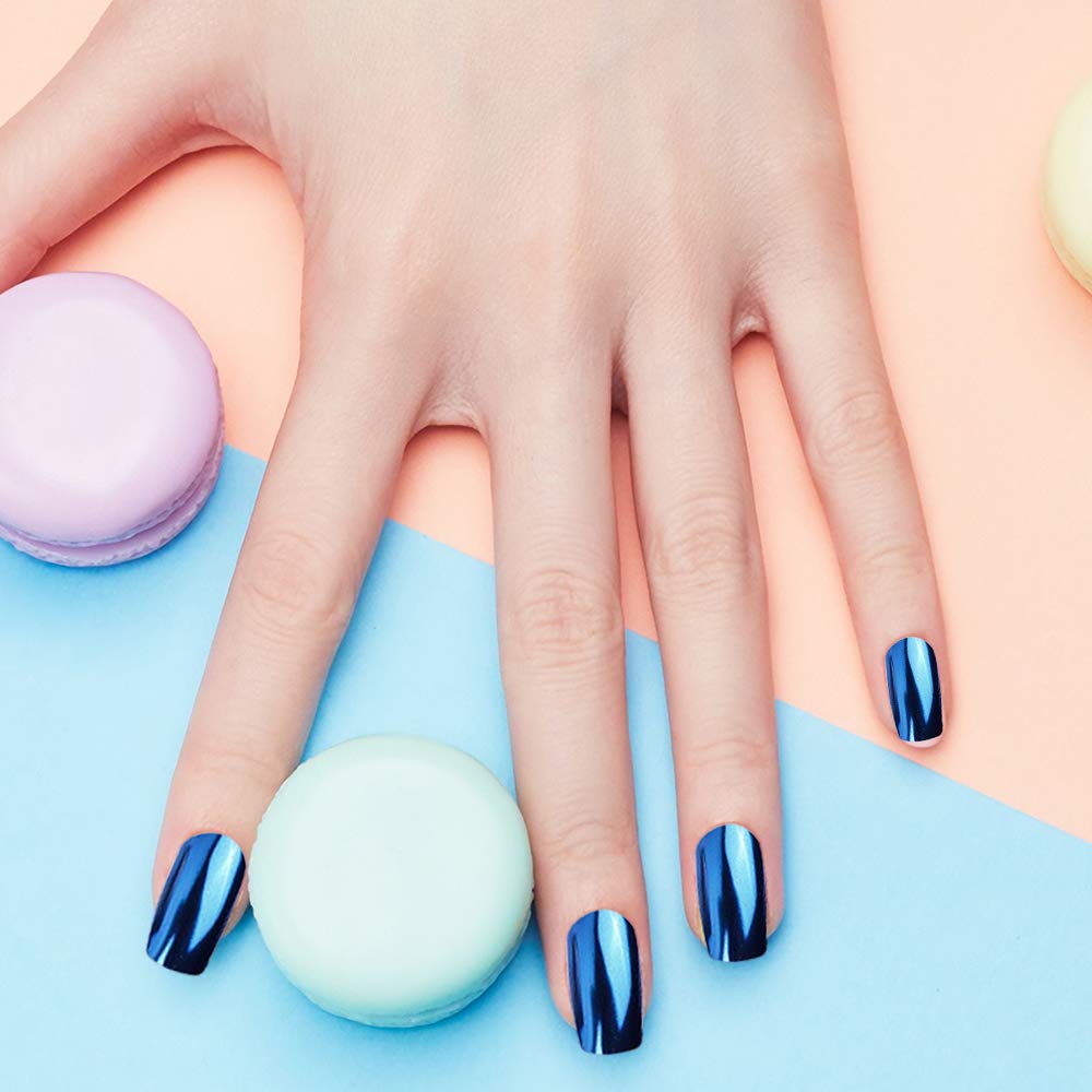Duufin 22 Colors Nail Powder Metallic Chrome Nail Powders Mirror Effect Nails Manicure Pigment Nail Art Powder with 22 Pcs Eyeshadow Sticks, 1g/Jar : Beauty